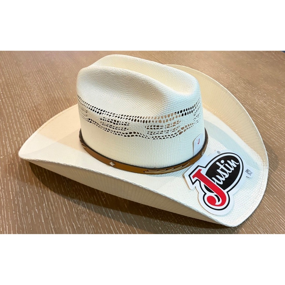 Justin Authentic Western Headwear Milano Hat Co. Cowboy Hat 20X (7 1/4) 56 NWT